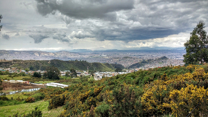 View from Campus Pampuri across Bogotá.